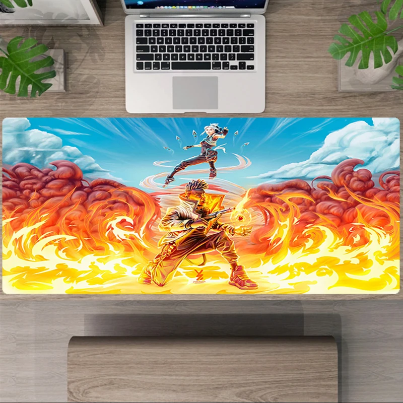 

Большой игровой коврик для мыши Valorant, геймерские коврики, компьютерные аксессуары для девочек Xxl, коврик, милый коврик для клавиатуры, аниме,...