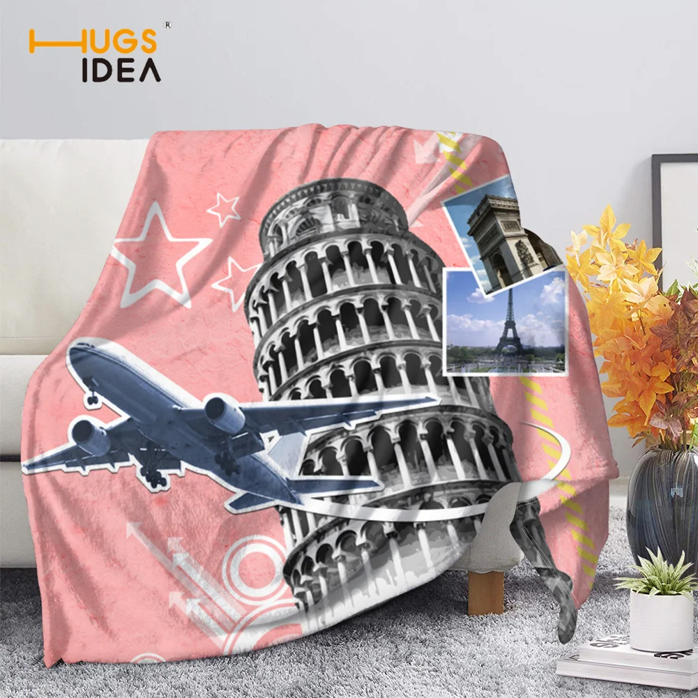 

HUGSIDEA Blanket Kid Blanket New 2021 Beautiful Scenery Printing Hot Selling Soft Warm Blanket Comfortable Fleece Bedspread