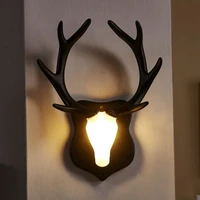 led deer headlights pass the wall light nordic living room bedroom bedside light modern home decoration indoor lighting