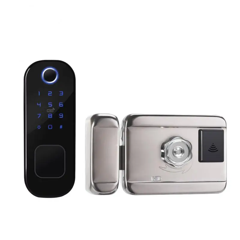 

Wifi Smart Lock Electronic Door Lock With Tuya APP Remotely / Biometric Fingerprint / Smart Card / Password / Key Unlock