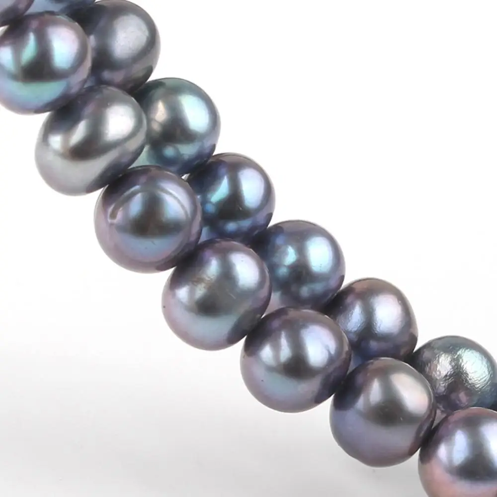 Бусины Из Натурального пресноводного жемчуга для женщин круглые бусины с