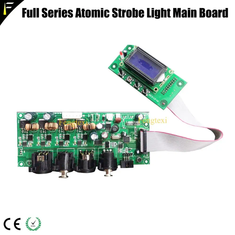 Atomic LED1000 board 1 комплект Atomic 3000 стробоскоп основная плата управления с дисплеем и атомным светодиодный 1000 Вт стробоскоп свет материнская плата части с DMX512 - Цвет: Atomic LED1000 board