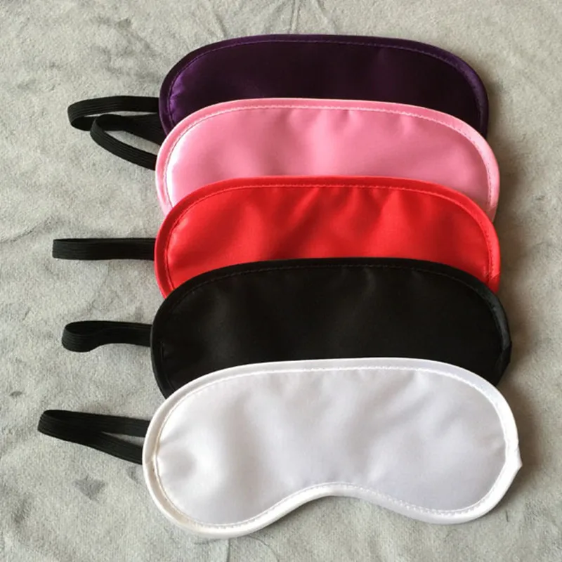 Radom color Двусторонняя затеняющая маска для век из чистого шелка, маска для сна, повязка на глаза, повязка на глаза, тени для век, здоровье, сон, экран против света - Цвет: Radom color