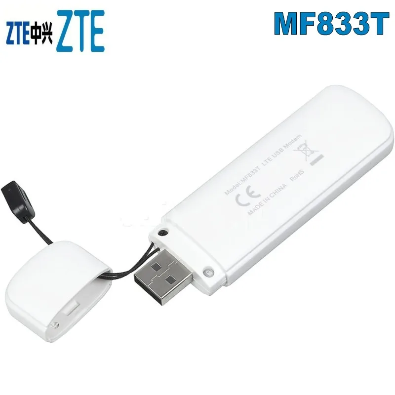 Разблокированный ZTE MF833T 4g USB модем 4G LTE-FDD B1/B2/B5/B4/B28/B7 MHz &amp LTE TDD: B40(B38 или B41) |
