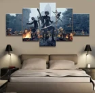 Холст без рамы, 5 шт., картины, картины, домашний декор для украшения гостиной