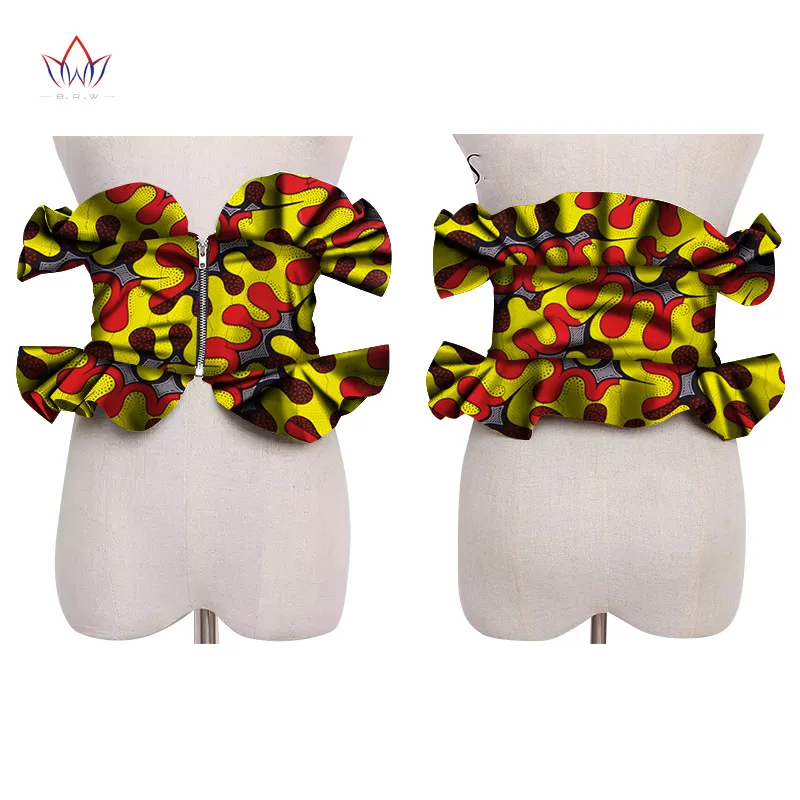 Женская юбка с баской разноцветная Африканским принтом Оби и Анкара Подарочный