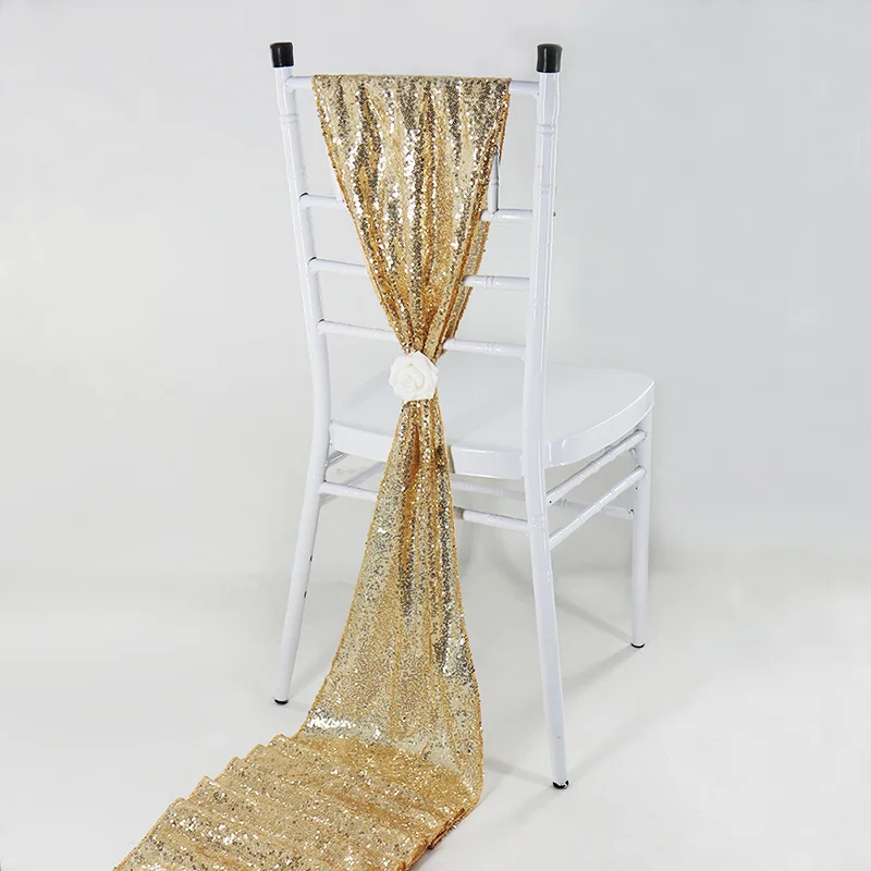 Блестящая настольная дорожка розового золота/золотого/серебряного цвета