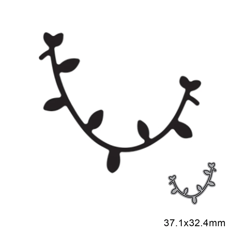 

Новогодние металлические Вырубные штампы в виде ветвей для рукоделия, вырезанные штампы для скрапбукинга, бумажные карты, рельефное декора...