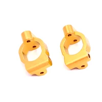 2pcs aluminum alloy front c hub carrier caster block c seat for wltoys 104001 110 rc car upgrade accessories