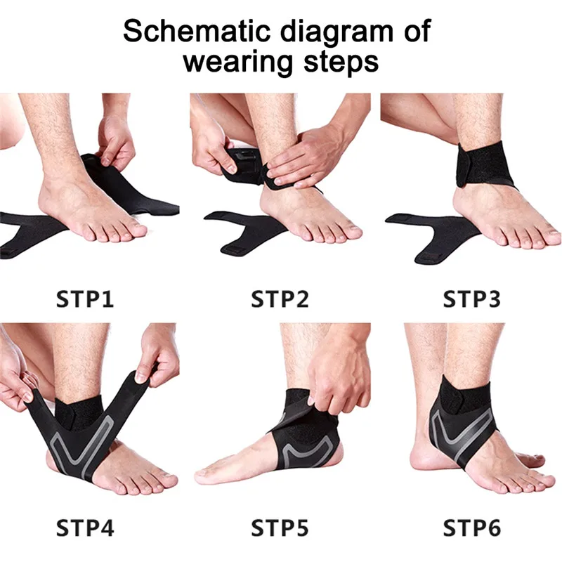 New Sports Ankle Brace Fitness Gym Support Gear Elastic Foot Weights Wraps Protector Legs Power Weightlifting 1 PCS | Спорт и