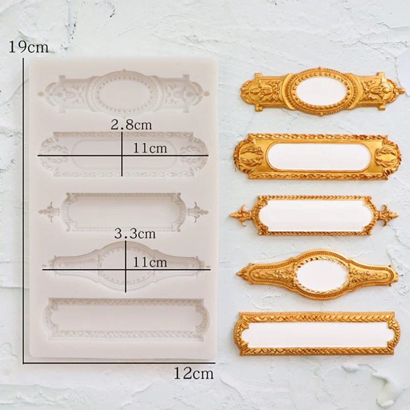 Длинная фоторамка в европейском стиле силиконовая форма кухонный инструмент для