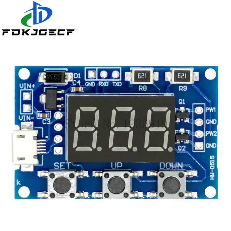 Микро USB DC 2CH Регулируемый PWM генератор сигналов рабочий цикл импульсный