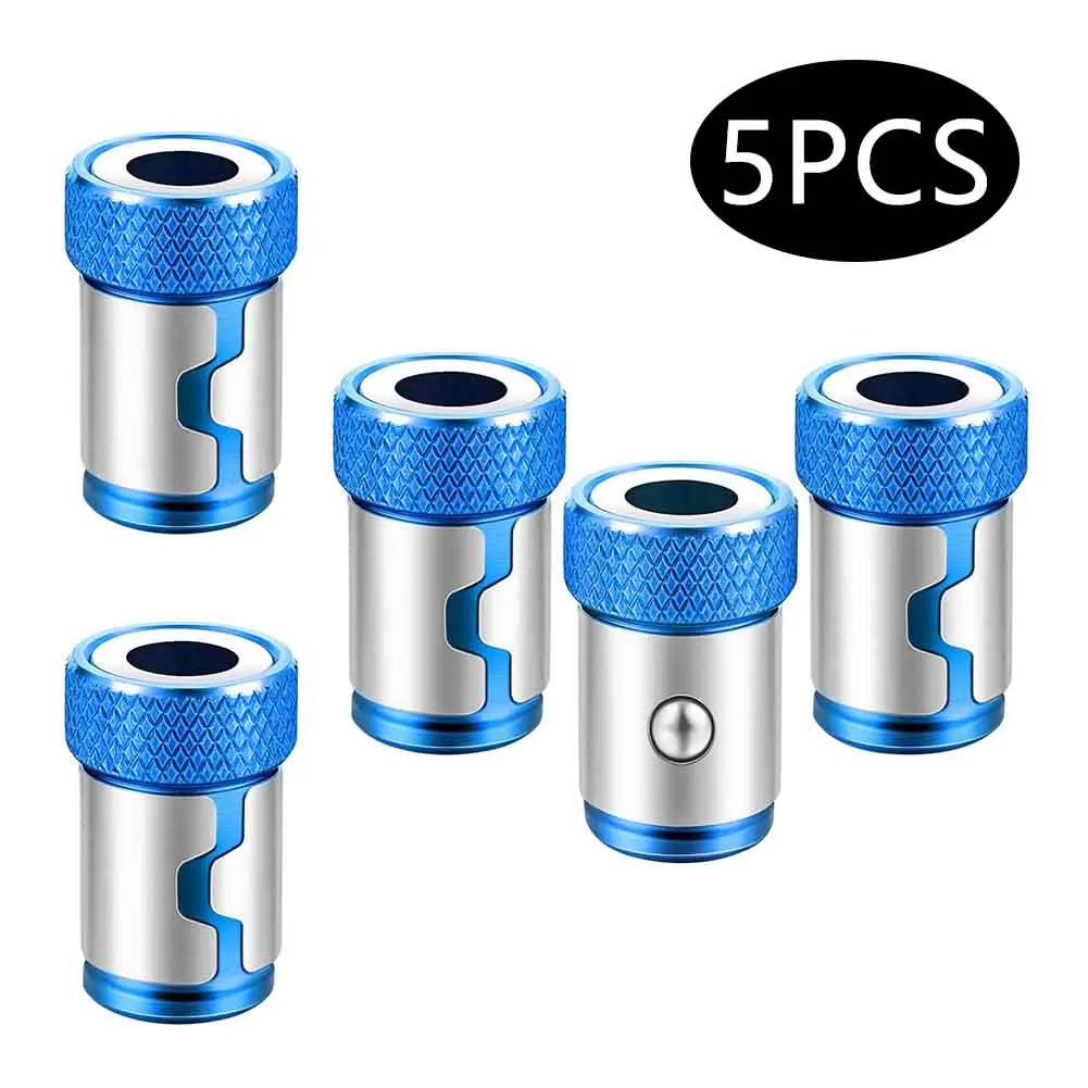 

5PCS Magnetic Screw Ring Bit Magnetizer Ring Metal Magnetizer Screw For 1/4 Inch Hex Screwdriver And Power Bits Magnetizer Bit