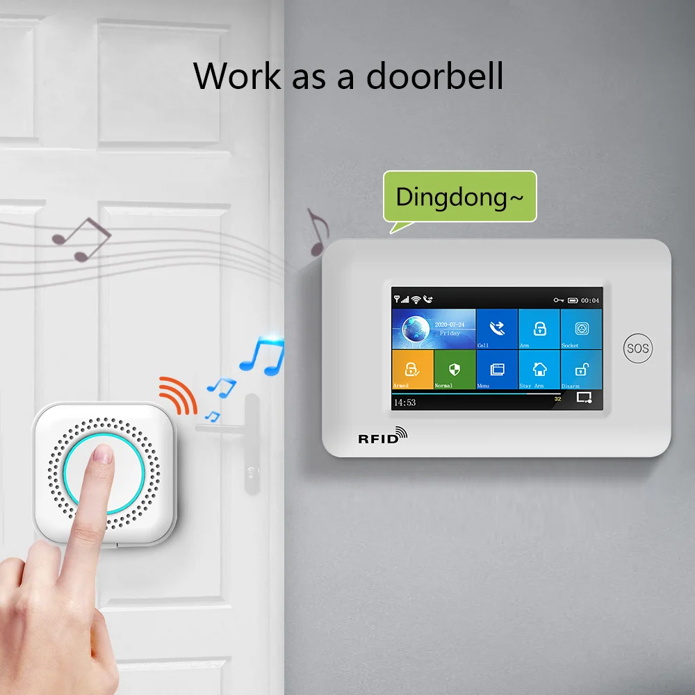 MULO PG106 безопасной сигнализации Системы охранной с Беспроводной сирена движения