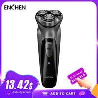 enchen electric face shaver mens electric razor triple blade shaving machines usb rechargeable beard trimmer washable