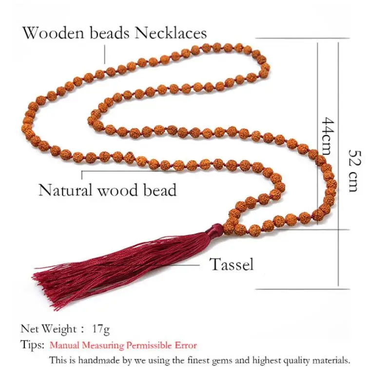 Коллекция 108 колье из бисера в виде Будды ювелирное изделие для медитации йоги