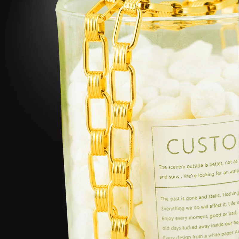 Женское Ожерелье индийская цепь большое Золотое ожерелье для женщин Африканское