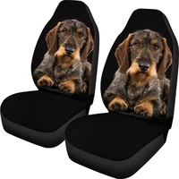 car seat cover universal cute dachshund dog print suv front seat protector sheet dirtydustproof case vehicle elastic seat cover