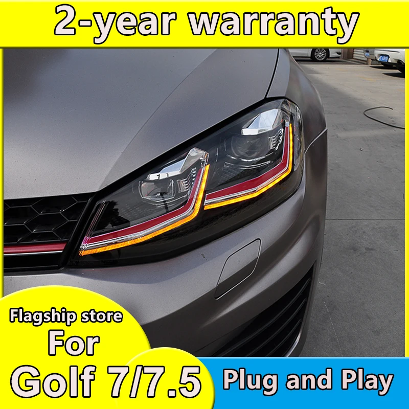 

Car Styling for VW Golf 7 headlight 2013-2020 LED Headlight Golf7.5 R LINE Design DRL Hid Dynamic Signal Head Lamp Bi Xenon Beam