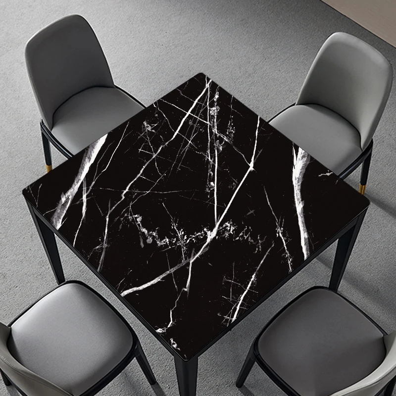 Modern Brief Marble PVC Tablecloths Decorative Square Soft Glass Crystal Boards Table Mat Coffee Pad Tablecloth Mats | Дом и сад
