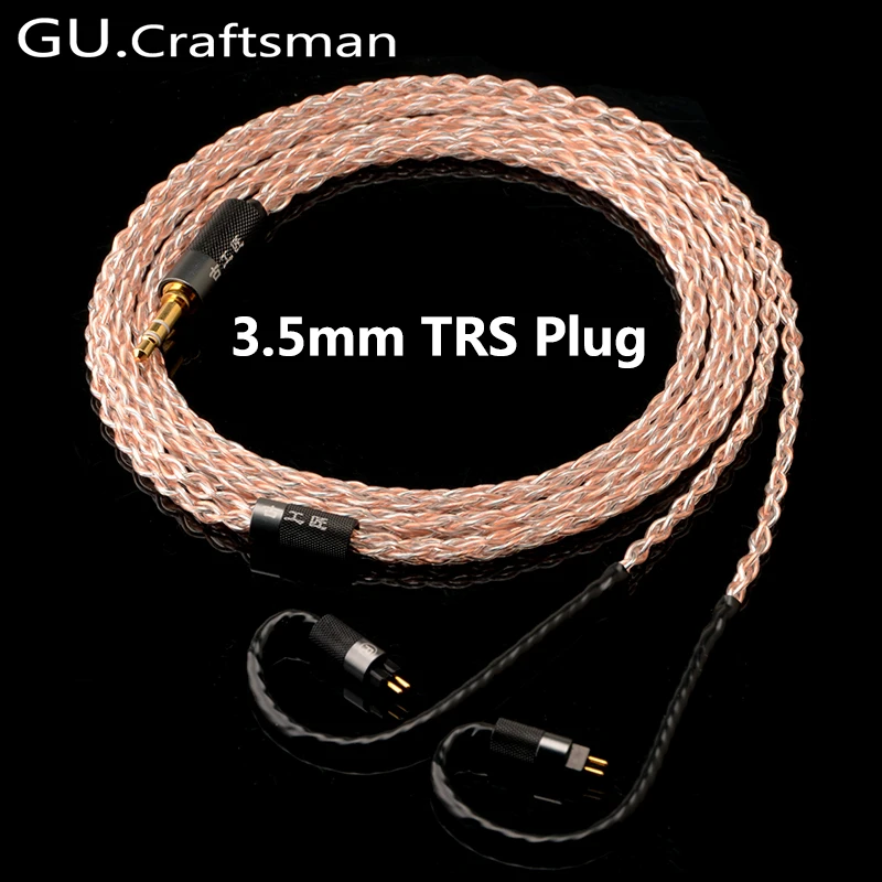 GUCraftsman 5n OFC медь 0,78 мм 2Pin TFZ ZS KXXS LCDi4 оригинальная JH11/JH3X pro ve6 XControl a12t/u12 кабель для наушников