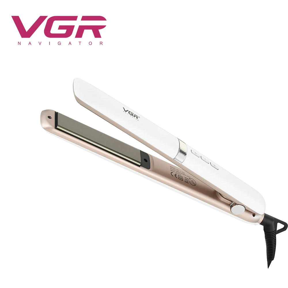 

VGR V-522 Профессиональный Выпрямитель для волос, Быстрое нагревание волос, гладкая щетка, выпрямление, светодиодный дисплей, керамическое гла...
