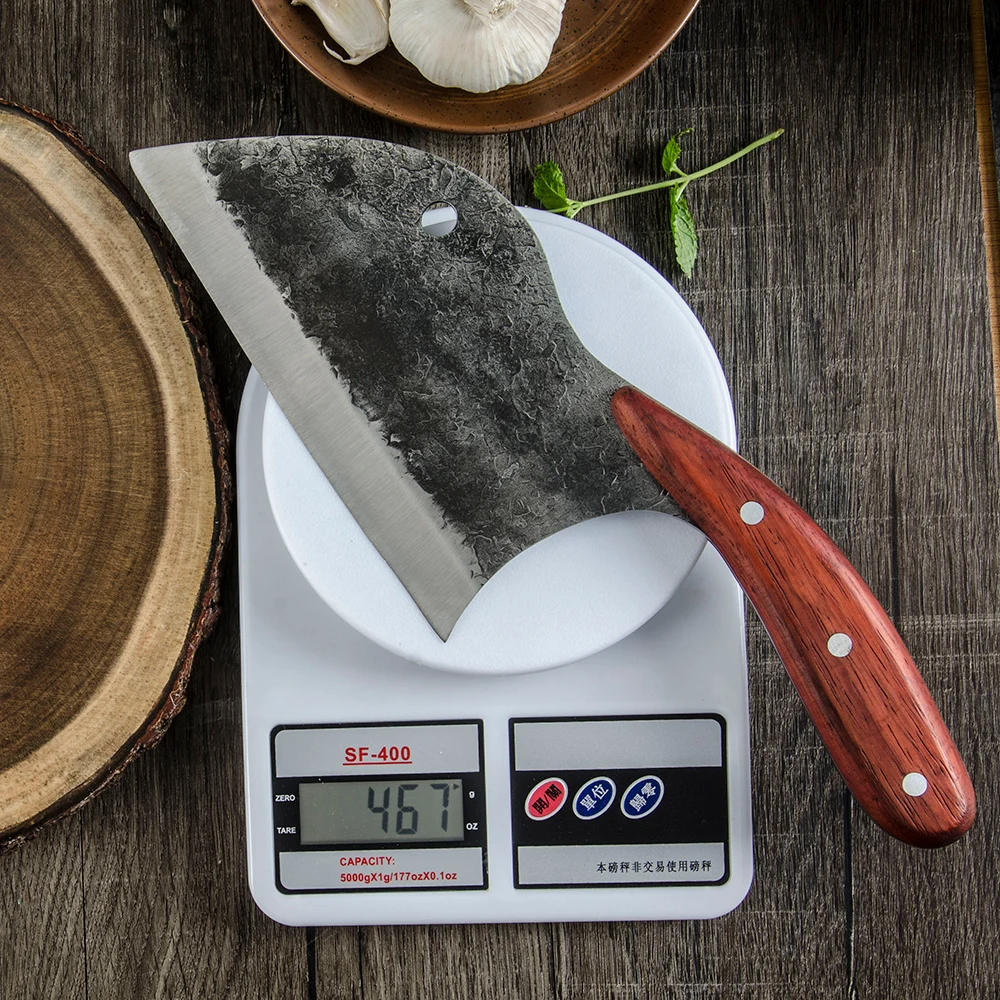 

XYj Kitchen Knife 5CR15 Stainless Steel 7 Inch Cleaver Chef Chopping Knife Cutting Boning Bone Slicing Meat Quality Kitchen Tool