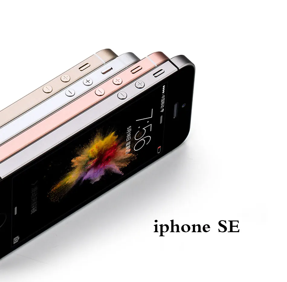Разблокированный мобильный телефон Apple iPhone SE A1723 LTE 4," 2 Гб ОЗУ 16 Гб ПЗУ двухъядерный смартфон 640x1136 px с отпечатком пальца
