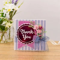 thank you happy birthday metal hot foil plate for diy scrapbooking photo album embossing paper cards making crafts