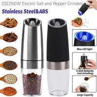 1pc electric salt and pepper grinders stainless steelabs automatic adjustable coarseness mill pepper grinder without battery