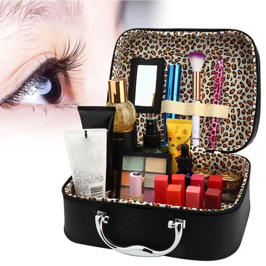 Набор инструментов для макияжа многофункциональная женская косметичка