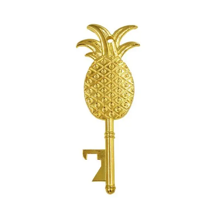 

100pcs Creative Gold Pineapple Bottle Opener For Hawaii Party Decoration Birthday Wedding Party Favor And Gift Wholesale