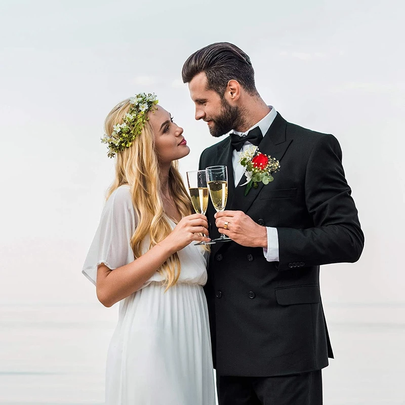 Бутоньерка с цветочным рисунком 30 пар магнитов магнит для свадебной бутоньерки