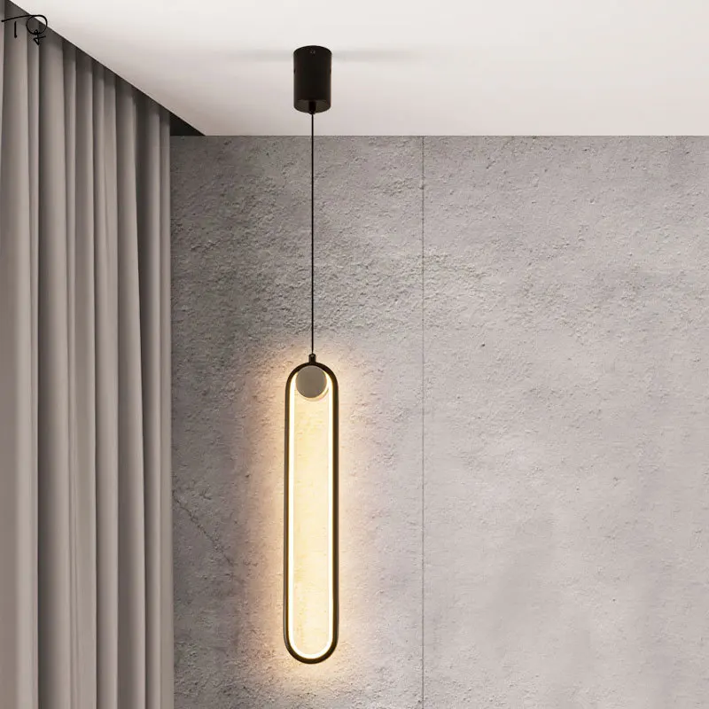 Nordic Minimalist Atmosphere Pendant Lights Aluminum Acrylic Hanging Lamp Decor Bedroom Bedside Living/dining Room Background | Лампы и