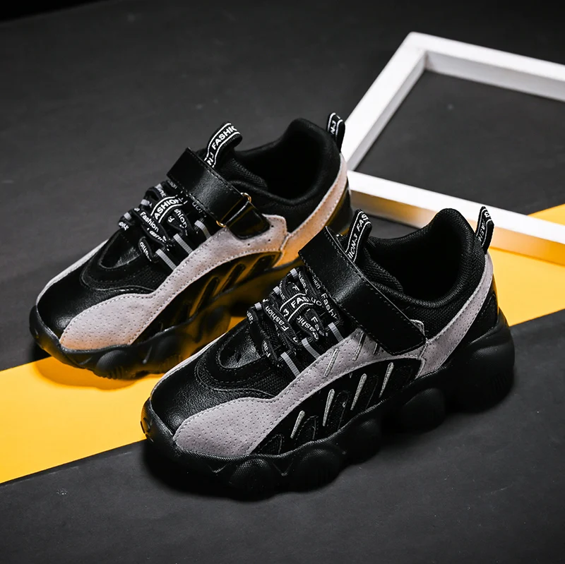 

Spring New Boys Shoes Fashion Old Chunky Sneakers Children Breathable Light Leisure Outdoor Sports Girls School Shoes Kids Mesh