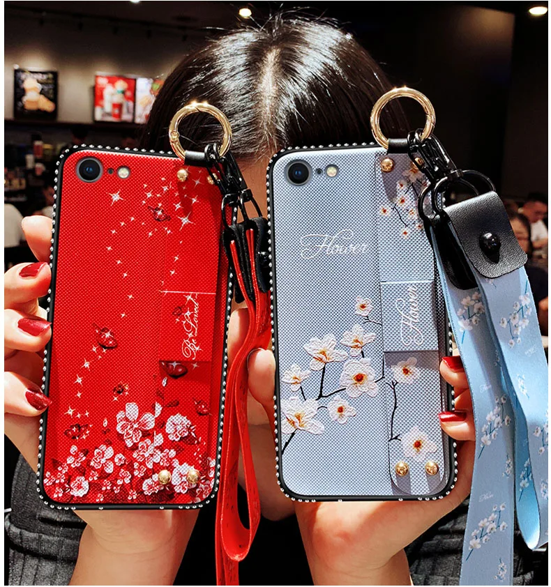 Ювелирное бриллиантовый шейный ремешок для запястья чехол Oppo R17 F11 Realme 3 Pro X lite