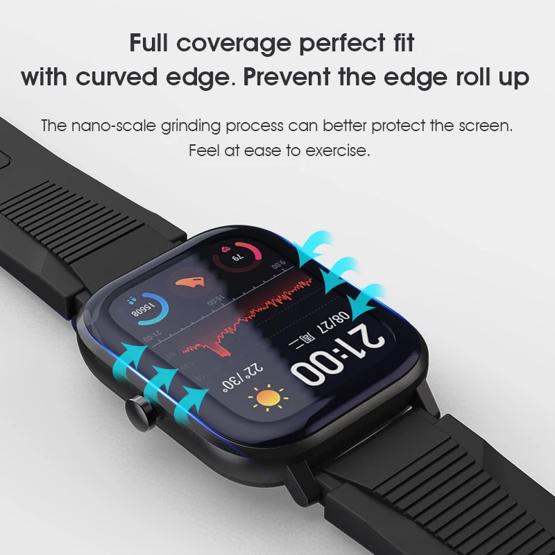 Защитная пленка для Huami Amazfit GTS защитная полное покрытие 3D Изогнутые композитные