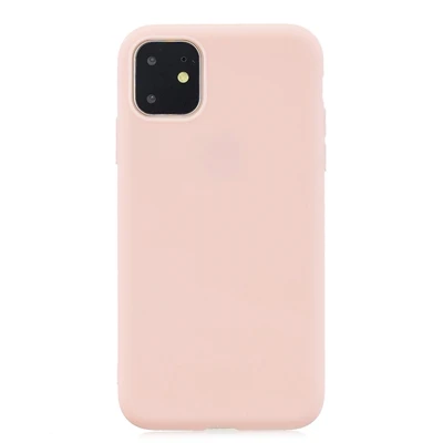 Чехол для телефона ярких цветов, чехол для iPhone 11 Pro Max, мягкий силиконовый чехол из ТПУ для Etui iPhone 6 7 8 Plus X XR XS Max, задняя крышка - Цвет: Light Pink