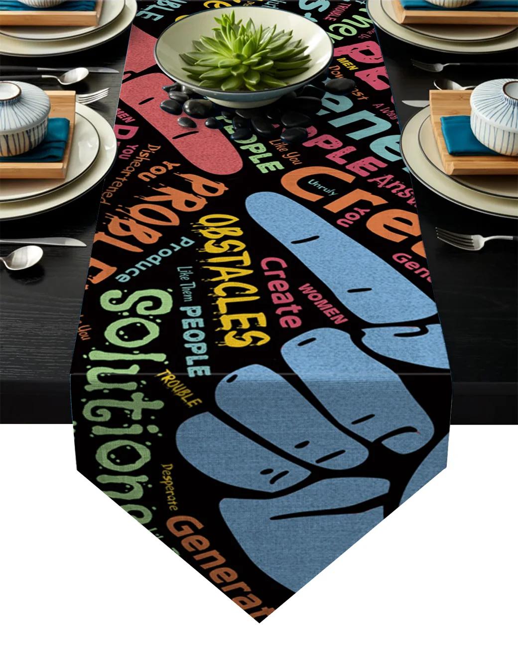 Настольная дорожка s текстовая иллюстрация уличный английский современный