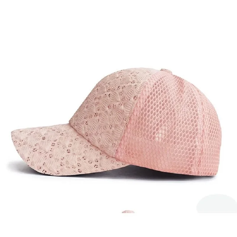 Новое поступление 2021 сетчатая бейсболка женская модная кружевная универсальная