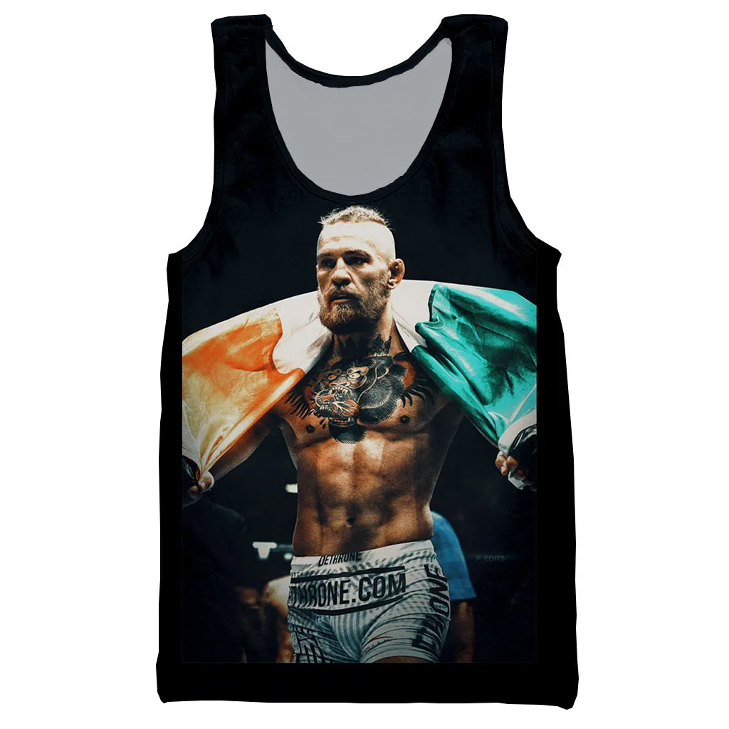 Новое поступление популярная модная футболка Conor McGregor с 3D принтом для мужчин и