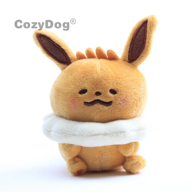 Eevee 12cm Аниме Пикачу брелок сумка подвесные игрушки kawaii Eevee Charmander Bulbasaur Squirtle Плюшевые животные игрушка кукла детский подарок - Цвет: Eevee 12cm