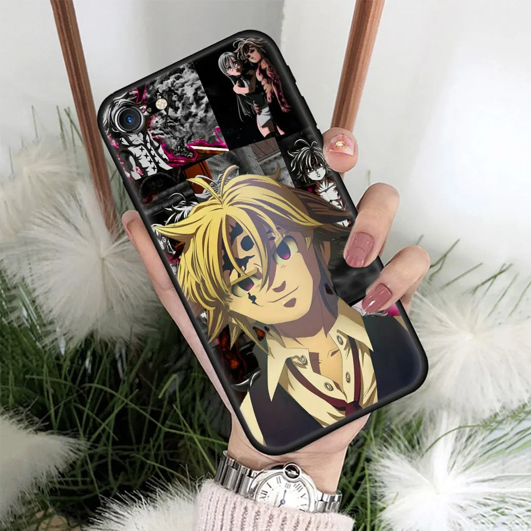 Soft silicone Cover for iPhone 11 Pro Max XS XR X SE 5 5s 7 8 6 6s Plus Black Phone Case Nanatsu no Taizai Seven Deadly Sin | Мобильные