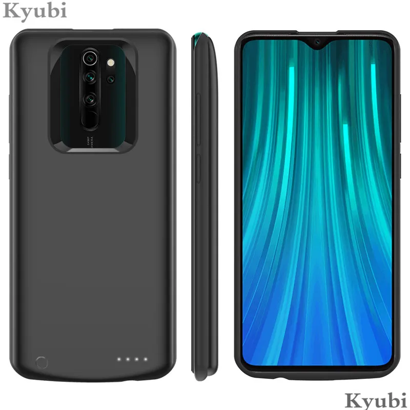 6500 мАч Внешний аккумулятор зарядное устройство чехол для Xiaomi Redmi Note 8 pro портативная беспроводная зарядка для Xiaomi Redmi Note 8 pro 2 в 1