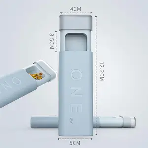 Чехол для таблеток Pastillero, дорожный органайзер для таблеток, 7 дней, с еженедельным вращением