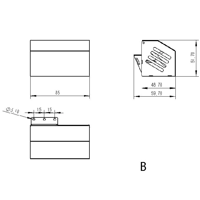 LESU металлический большой ящик для инструментов 2CH направленного переключения