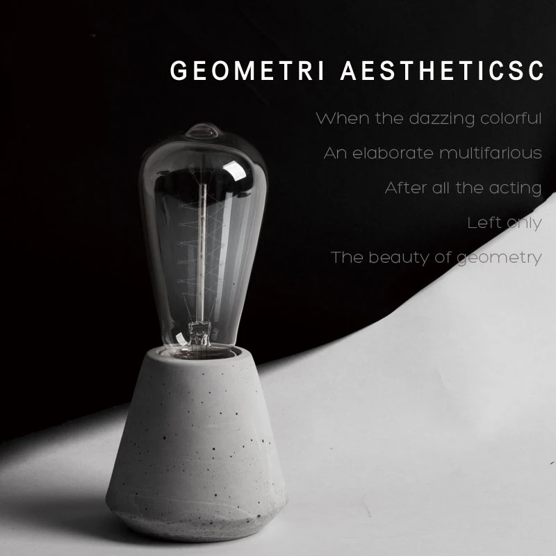 Настольная лампа цементная силиконовая форма мебельная настольная бетонная