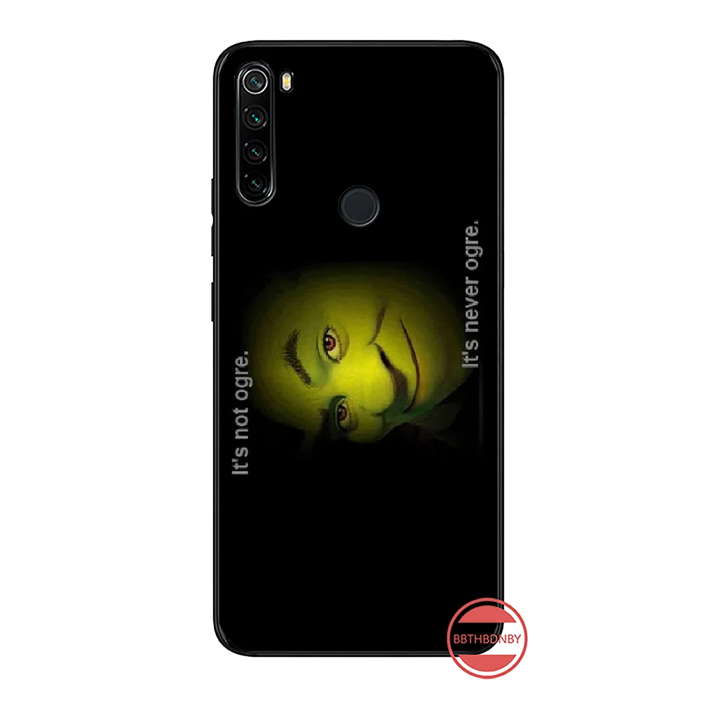 Чехол для телефона shrek черный мягкий резиновый чехол из ТПУ Xiaomi Mi A1 A2 5 6PLUS 8 9 SE Lite MIX