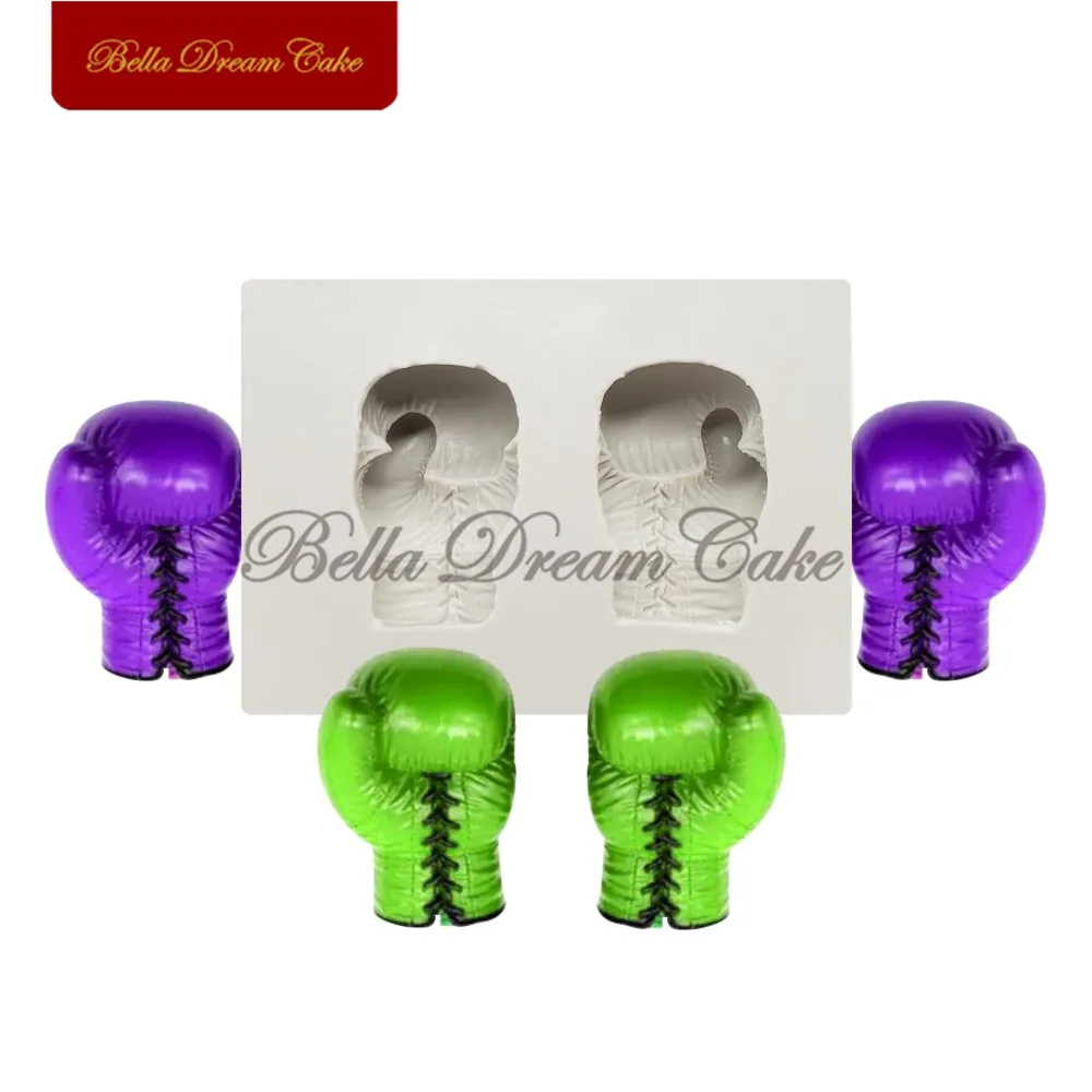 Силиконовые боксерские перчатки декоративные формы для украшения торта помадки