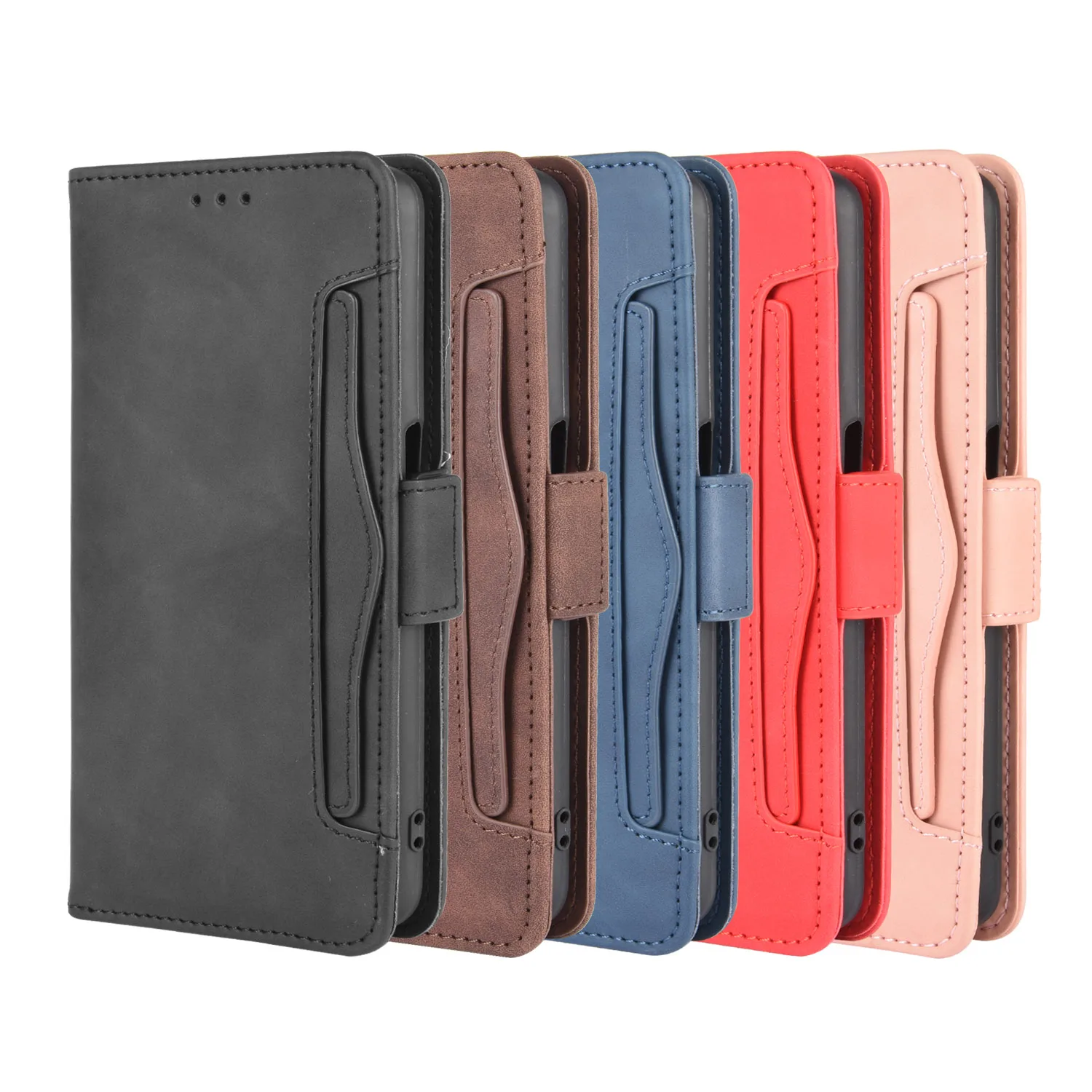 

For DOOGEE N20 / Y9 Plus PU Leather Protection Card Slots Wallet Case Flip Cover